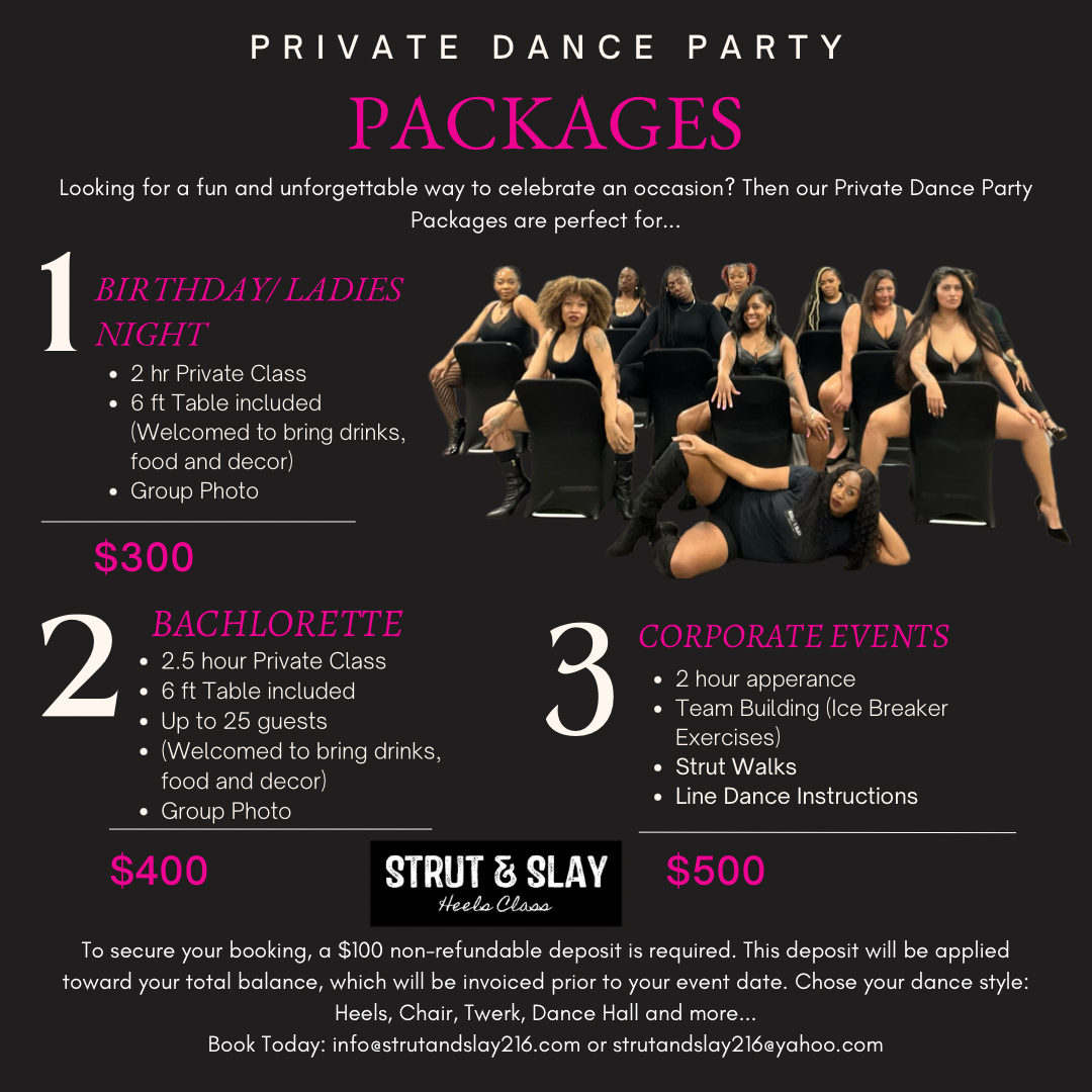 Private dance class packages and rates
